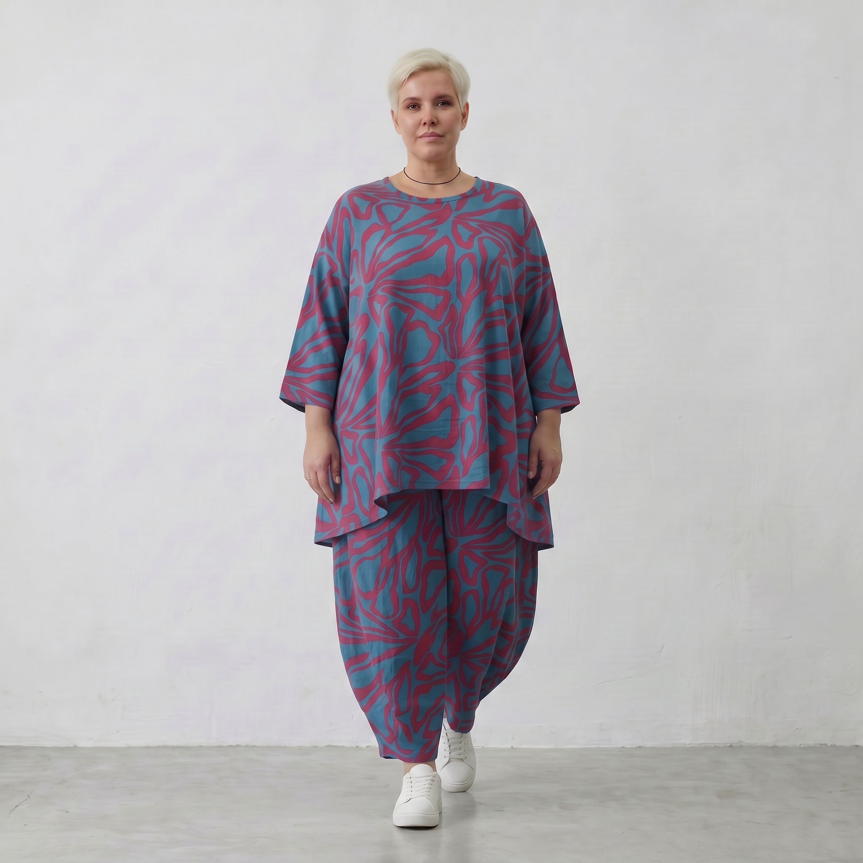 AKH Fashion Shirt 593 BahiaOla, Blau-Rot