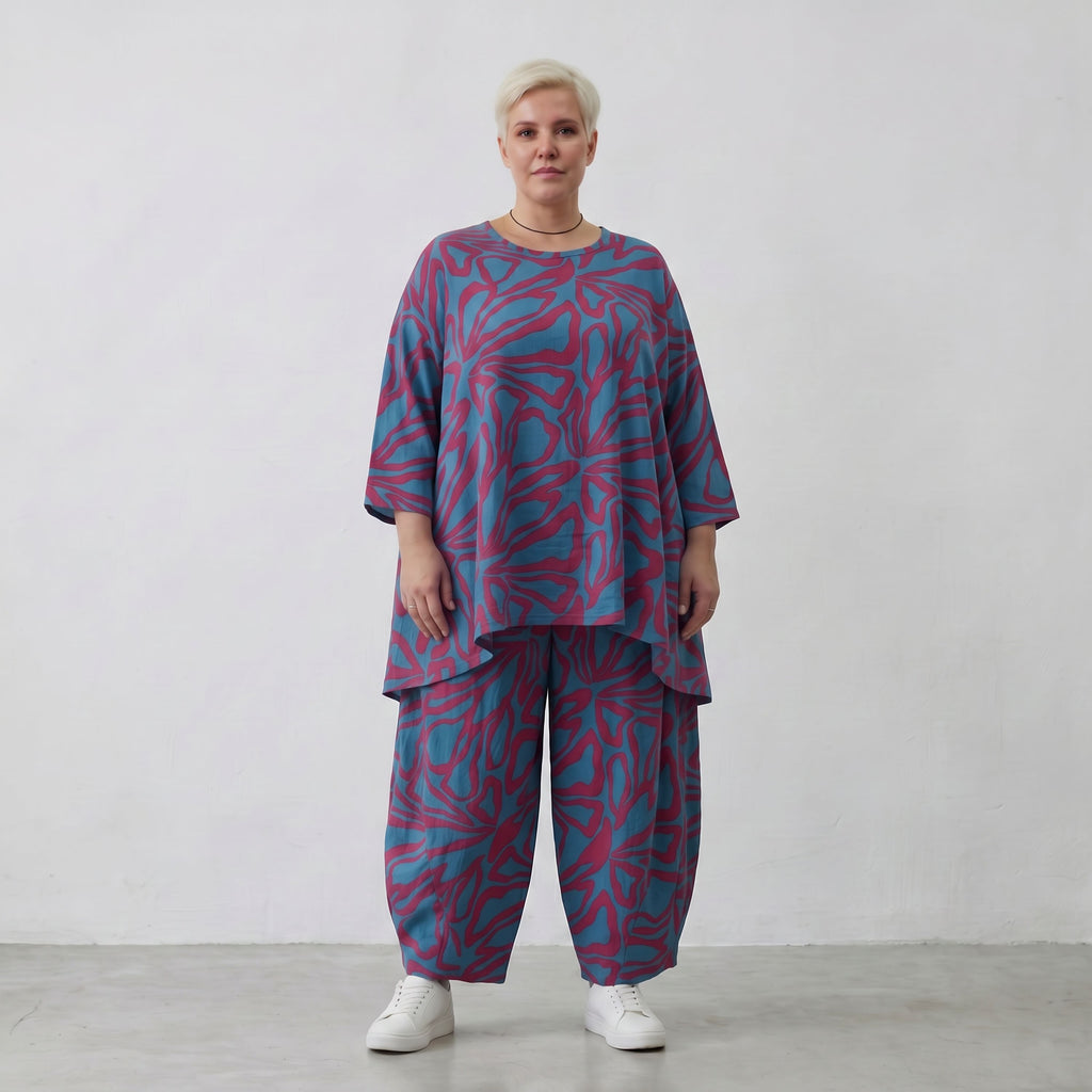 AKH Fashion Shirt 593 BahiaOla, Blau-Rot