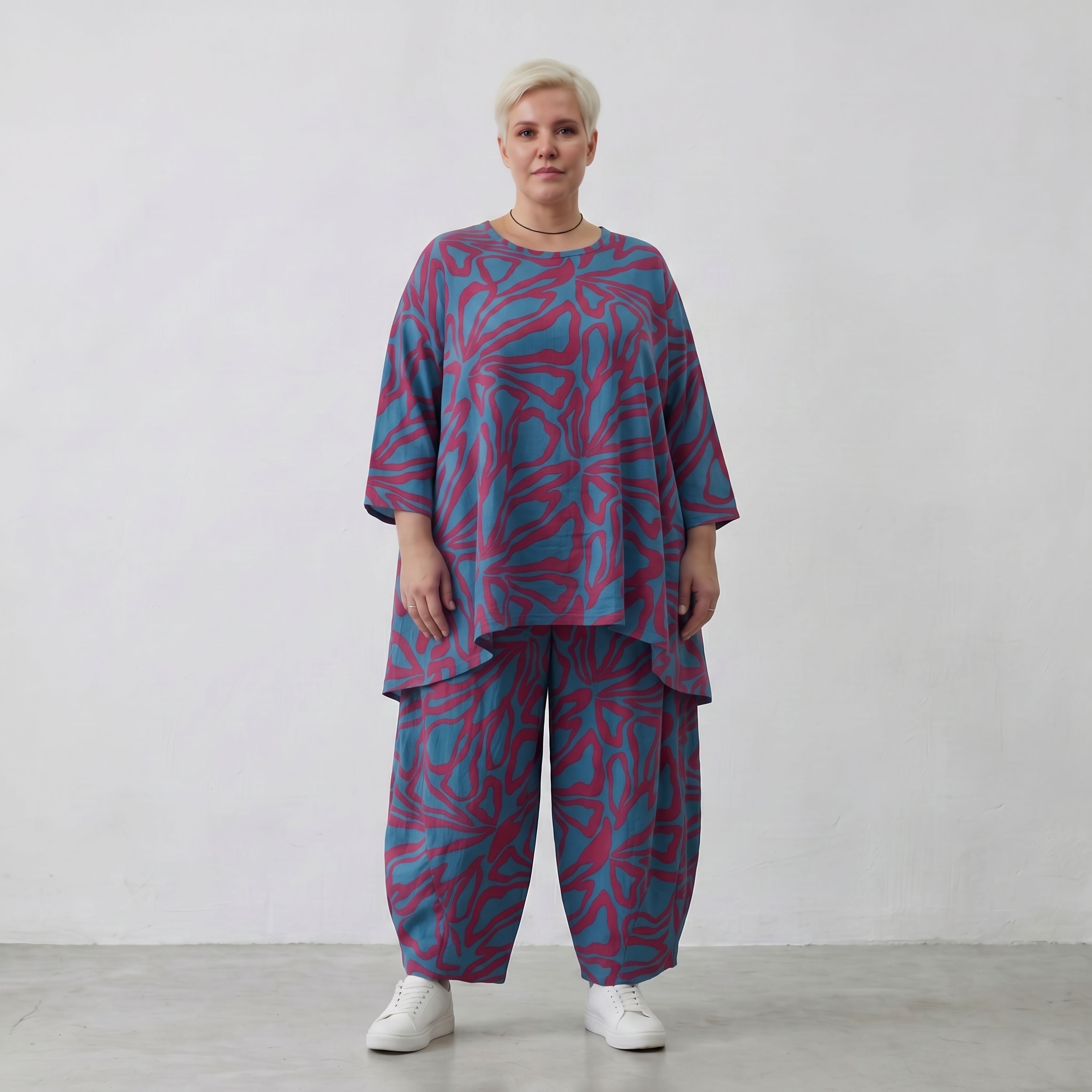 AKH Fashion Shirt 593 BahiaOla, Blau-Rot