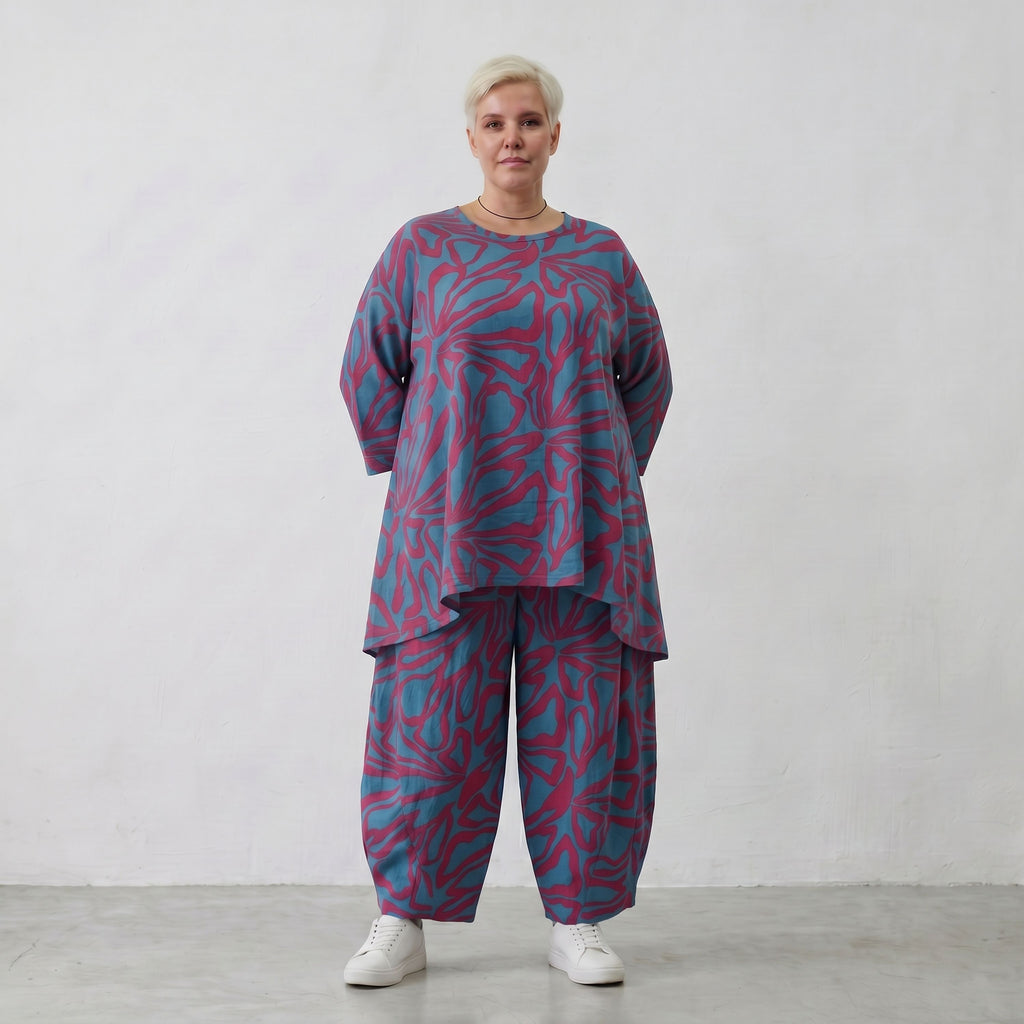 AKH Fashion Shirt 593 BahiaOla, Blau-Rot