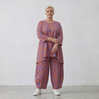 AKH Fashion Shirt 593 BahiaOla, Lila-Orange