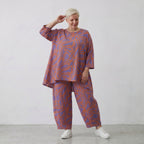 AKH Fashion Shirt 593 BahiaOla, Lila-Orange