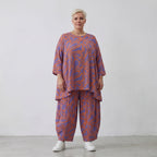 AKH Fashion Shirt 593 BahiaOla, Lila-Orange