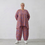 AKH Fashion Shirt 593 BahiaOla, Lila-Orange