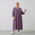 AKH Fashion Kleid 6677 BahiaOla, Blau-Rot