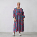 AKH Fashion Kleid 6677 BahiaOla, Blau-Rot