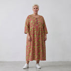 AKH Fashion Kleid 6677 BahiaOla, Apfelgrün-Rot