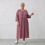 AKH Fashion Kleid 6677 BahiaOla, Lila-Orange