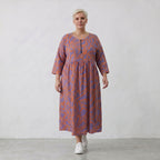 AKH Fashion Kleid 6677 BahiaOla, Lila-Orange