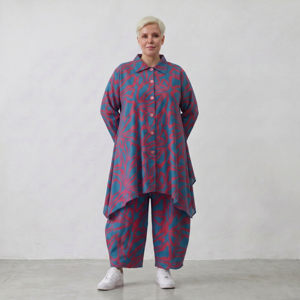 AKH Fashion Jacke 6917 BahiaOla, Blau-Rot