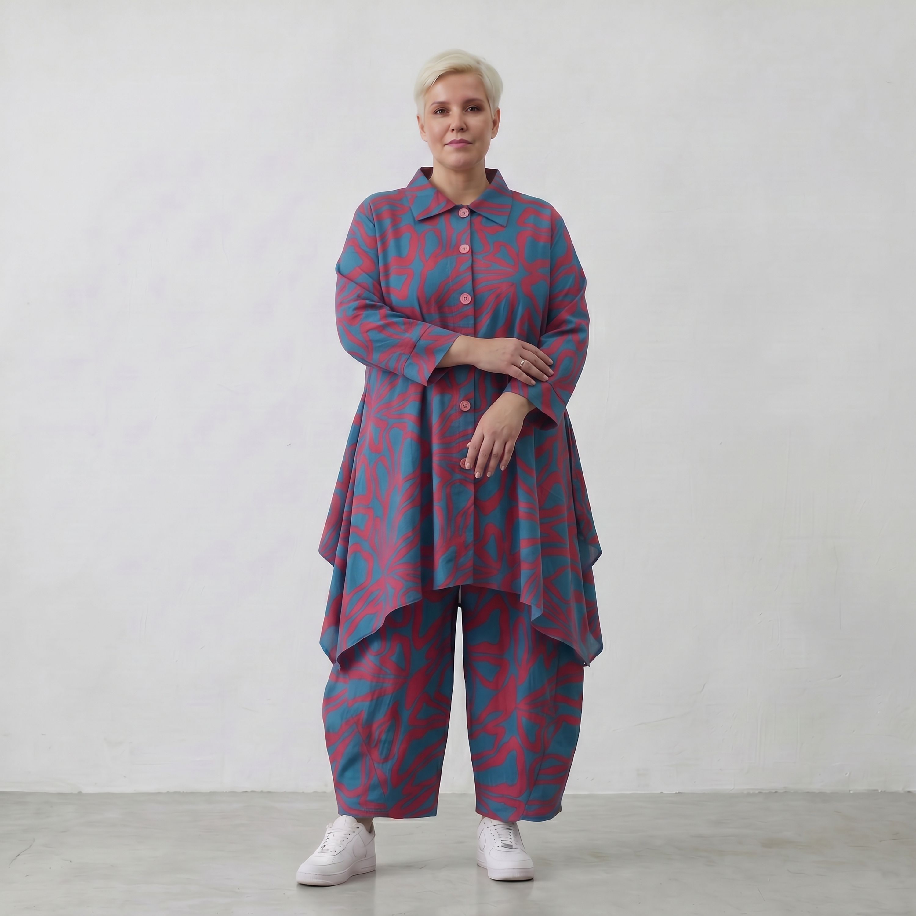 AKH Fashion Jacke 6917 BahiaOla, Blau-Rot