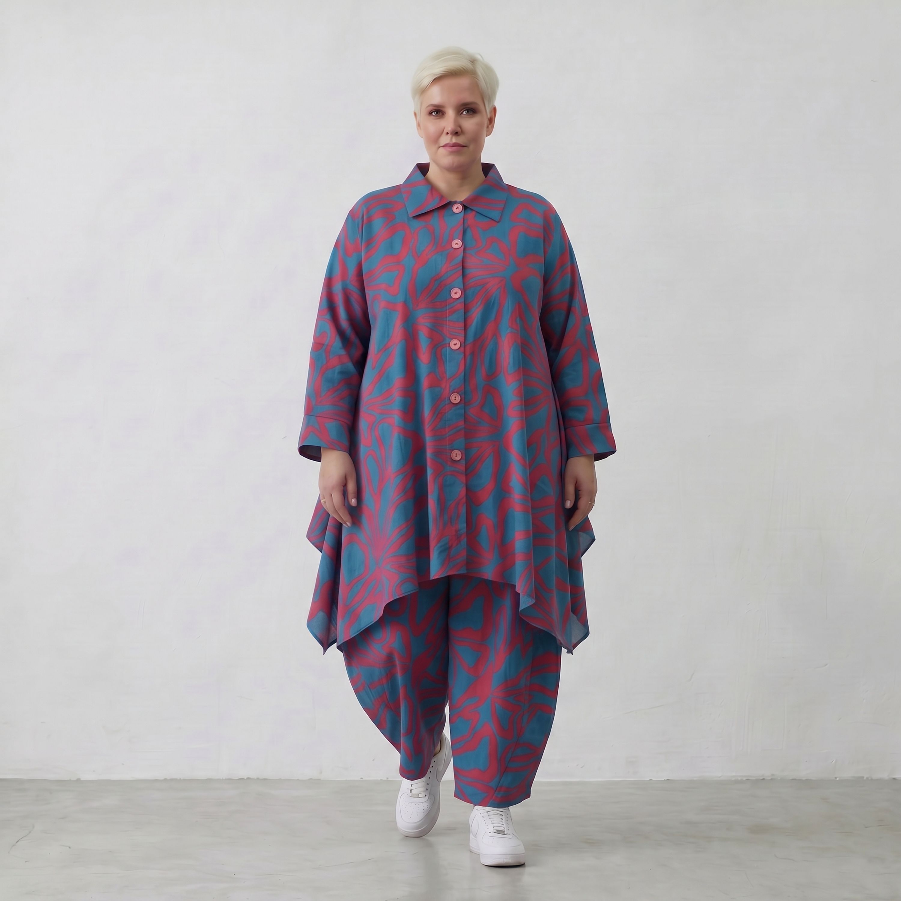 AKH Fashion Jacke 6917 BahiaOla, Blau-Rot
