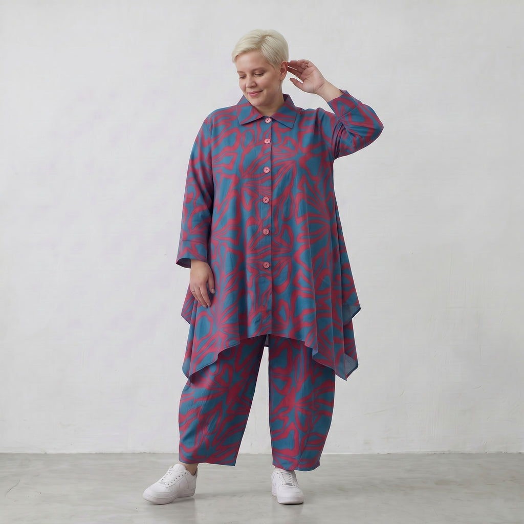 AKH Fashion Jacke 6917 BahiaOla, Blau-Rot