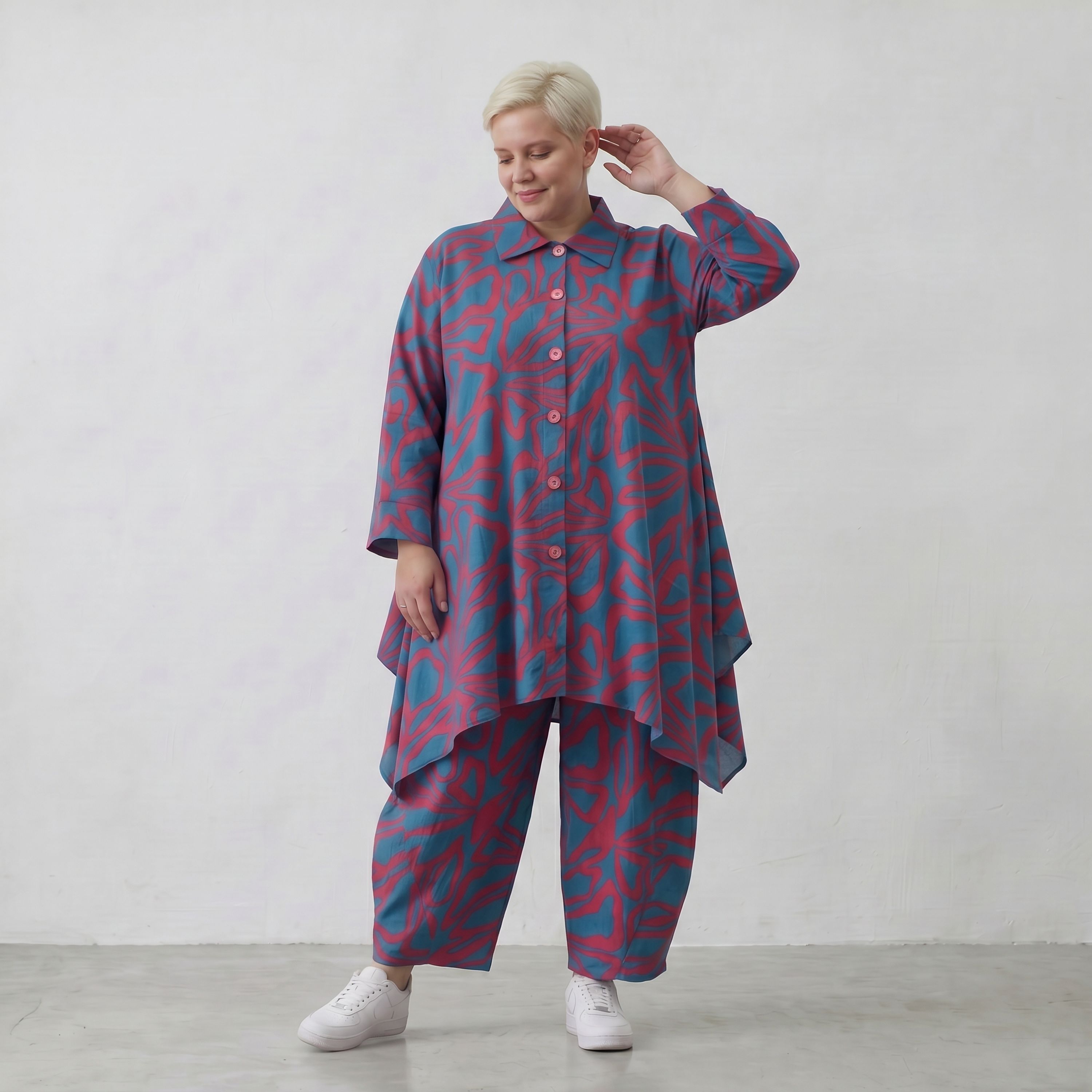AKH Fashion Jacke 6917 BahiaOla, Blau-Rot