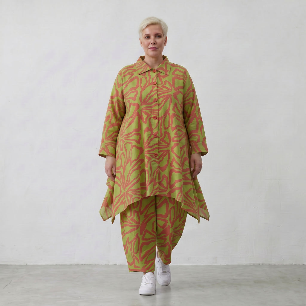 AKH Fashion Jacke 6917 BahiaOla, Apfelgrün-Rot
