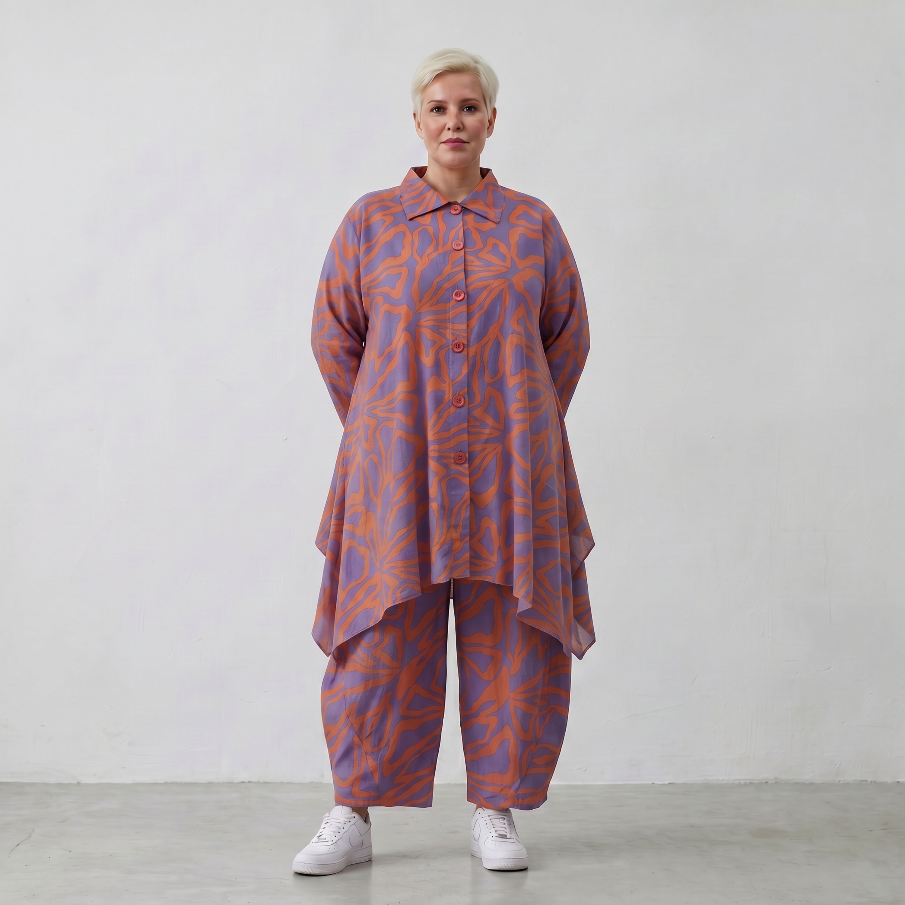 AKH Fashion Jacke 6917 BahiaOla, Lila-Orange