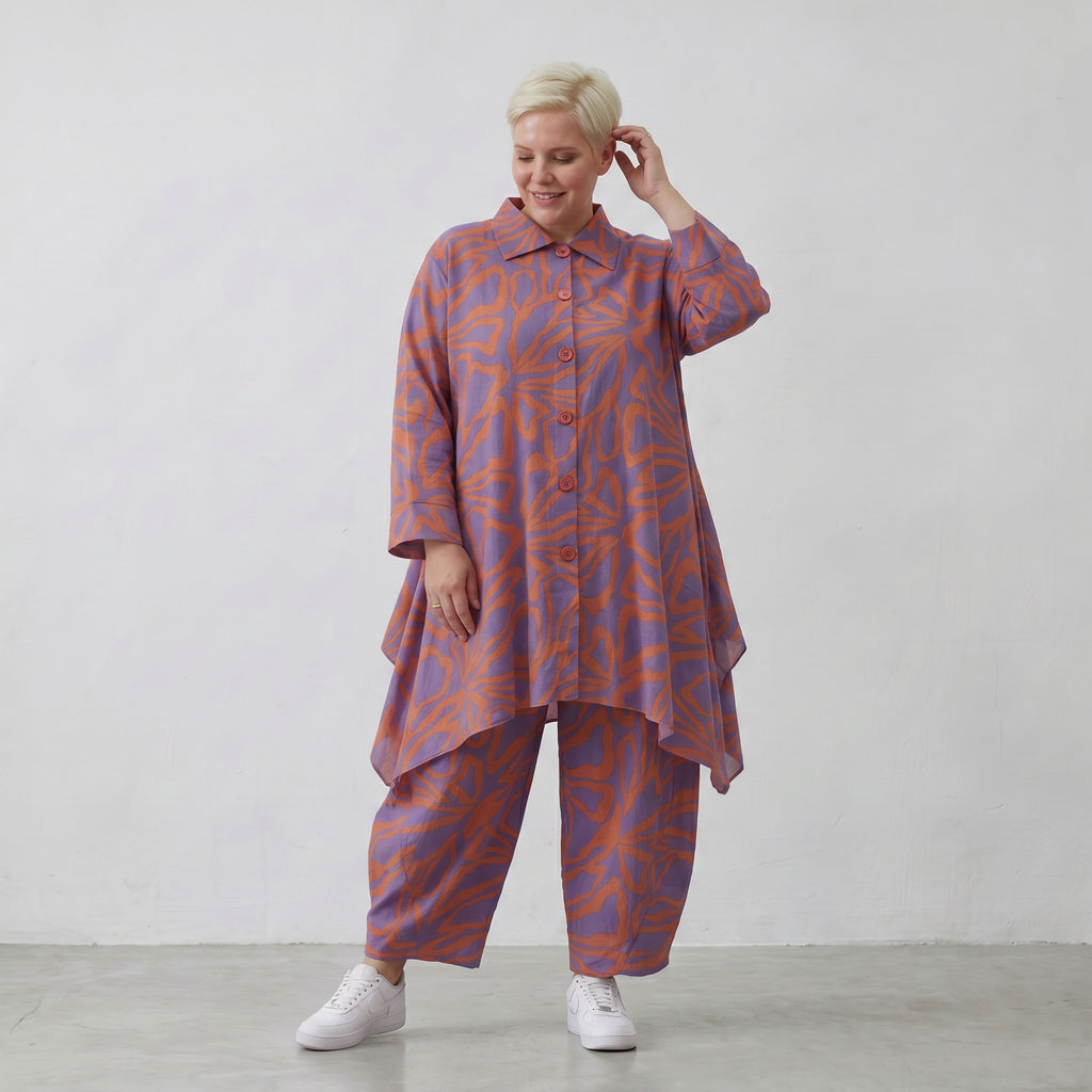 AKH Fashion Jacke 6917 BahiaOla, Lila-Orange