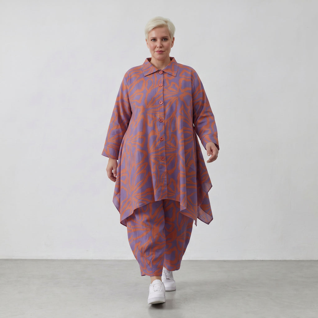 AKH Fashion Jacke 6917 BahiaOla, Lila-Orange