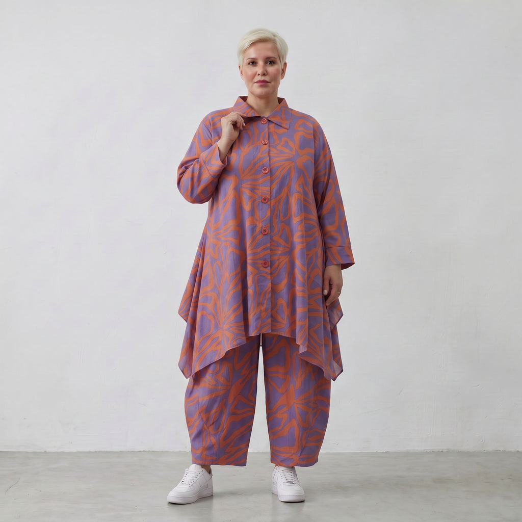 AKH Fashion Jacke 6917 BahiaOla, Lila-Orange