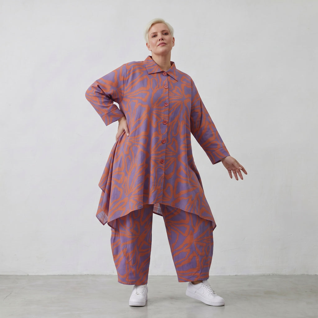 AKH Fashion Jacke 6917 BahiaOla, Lila-Orange