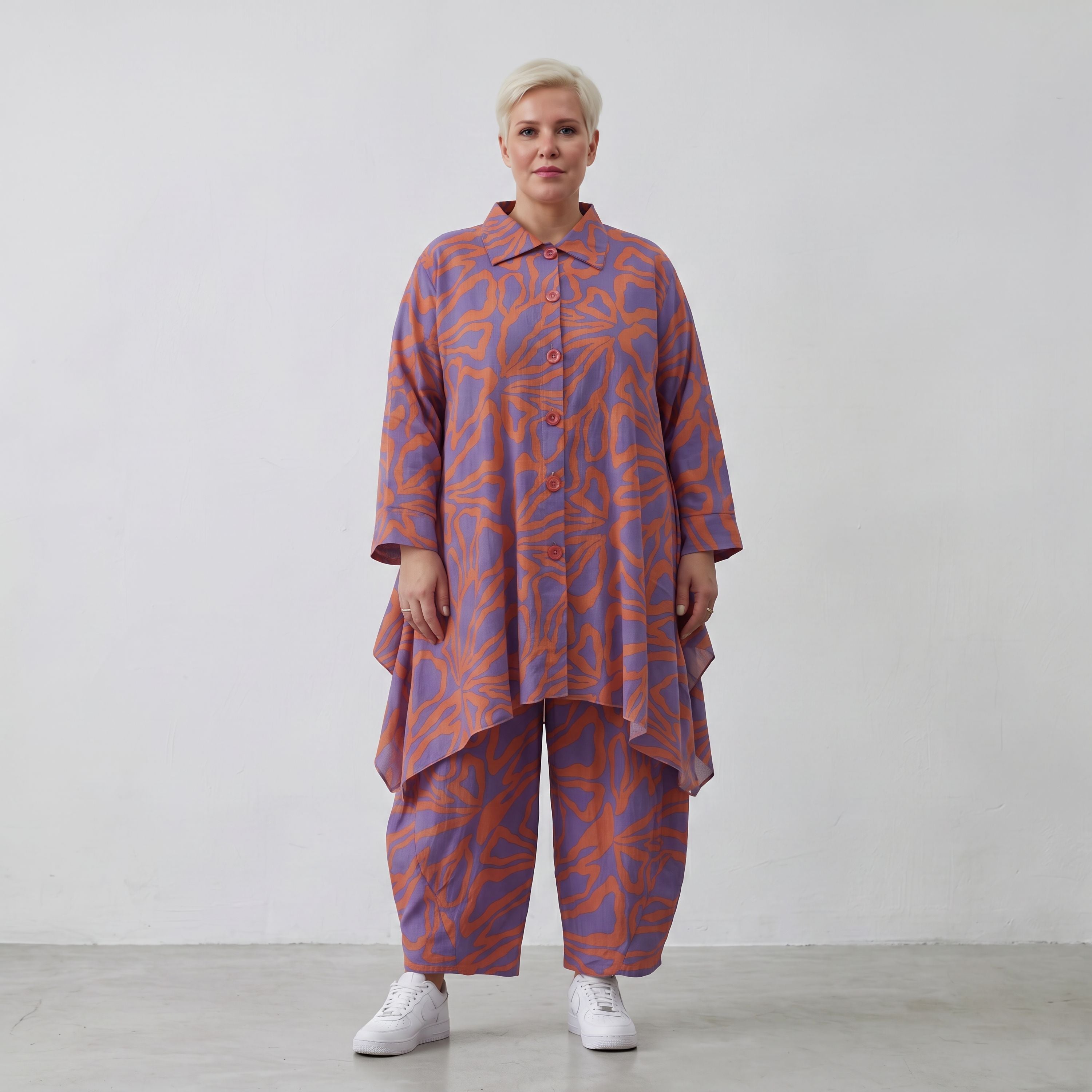 AKH Fashion Jacke 6917 BahiaOla, Lila-Orange