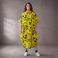 Funky Diva · Kleid · 11313 · Abstrakt · Gelb/Schwarz