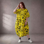 Funky Diva · Kleid · 11313 · Abstrakt · Gelb/Schwarz