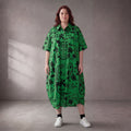 Funky Diva · Kleid · 11313 · Abstrakt · Grün/Schwarz