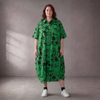 Funky Diva · Kleid · 11313 · Abstrakt · Grün/Schwarz