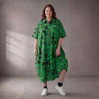 Funky Diva · Kleid · 11313 · Abstrakt · Grün/Schwarz