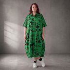 Funky Diva · Kleid · 11313 · Abstrakt · Grün/Schwarz