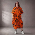 Funky Diva · Kleid · 11313 · Abstrakt · Orange/Schwarz