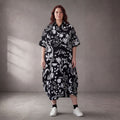 Funky Diva · Kleid · 11313 · Abstrakt · Schwarz/Weiß