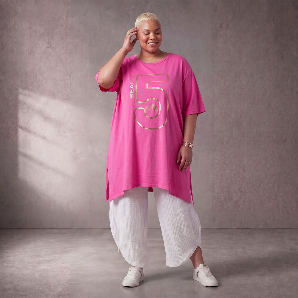Funky Diva · Shirt · PrintDiva · 26010 · Fuchsiy
