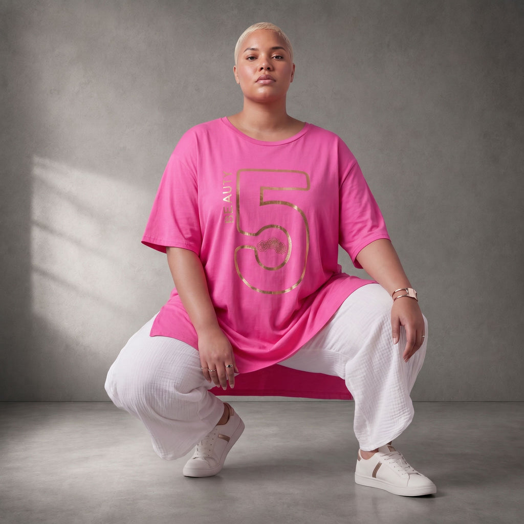 Funky Diva · Shirt · PrintDiva · 26010 · Fuchsiy
