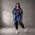 Pomme Rouge · Shirt · C6553 · Geometrisch · Blau/Schwarz