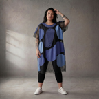 Pomme Rouge · Shirt · C6553 · Geometrisch · Blau/Schwarz
