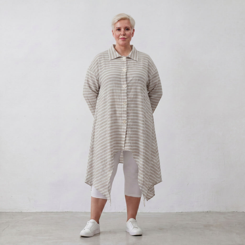 AKH Fashion Jacke 7135 Breezy, Sand-Weiß