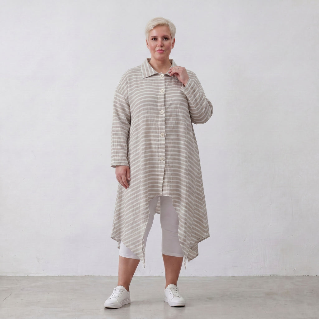 AKH Fashion Jacke 7135 Breezy, Sand-Weiß