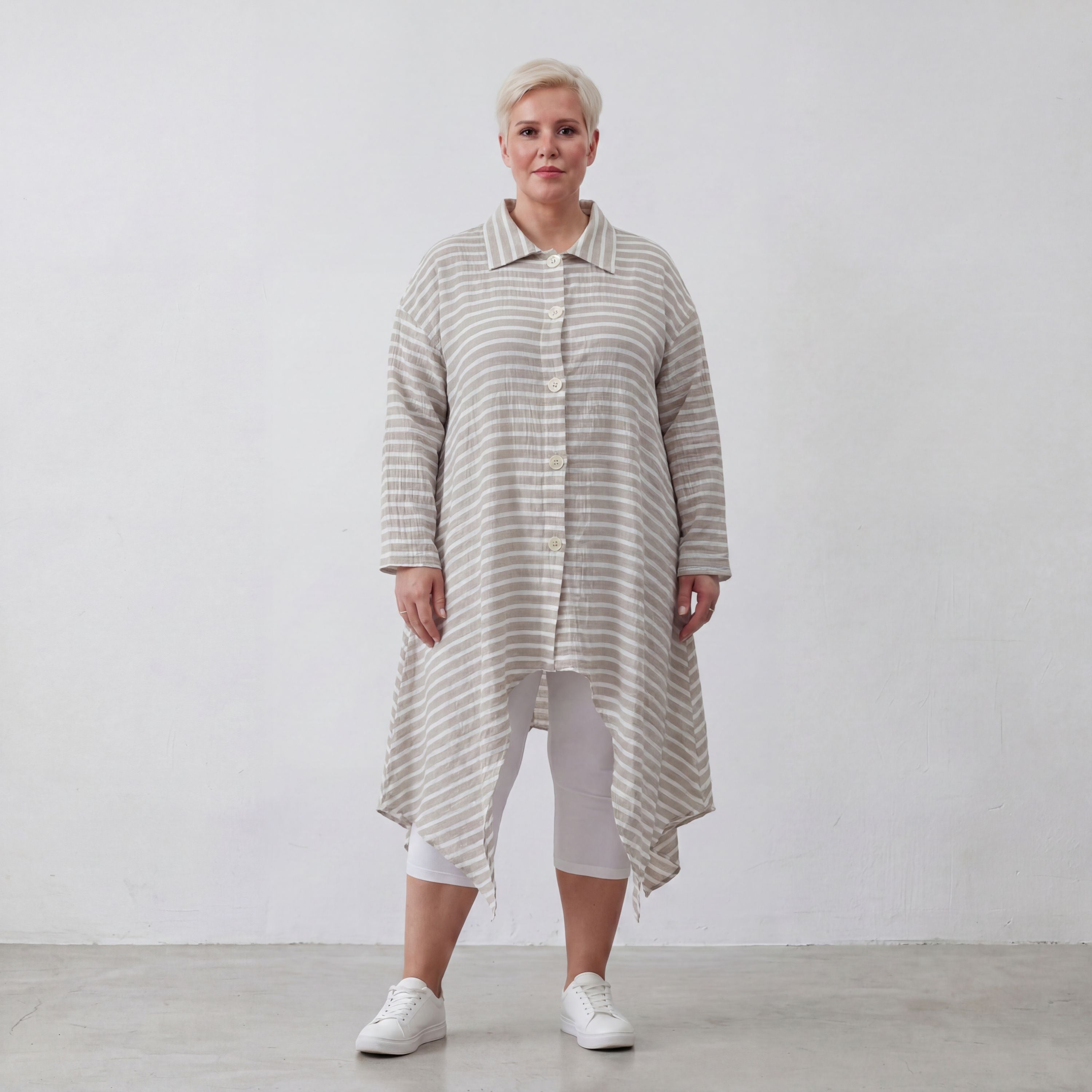 AKH Fashion Jacke 7135 Breezy, Sand-Weiß