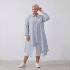 AKH Fashion Jacke 7135 Breezy, Blau-Weiß
