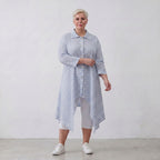 AKH Fashion Jacke 7135 Breezy, Blau-Weiß