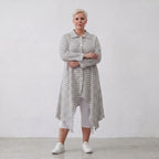 AKH Fashion Jacke 7135 Breezy, Grau-Weiß