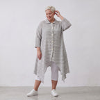 AKH Fashion Jacke 7135 Breezy, Grau-Weiß