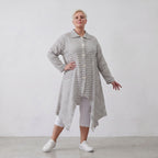 AKH Fashion Jacke 7135 Breezy, Grau-Weiß