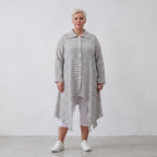 AKH Fashion Jacke 7135 Breezy, Grau-Weiß
