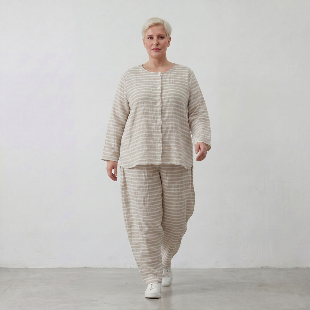AKH Fashion 7232-Breezy, Sand-Weiß
