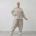AKH Fashion Hose 7196 Breezy, Sand-Weiß