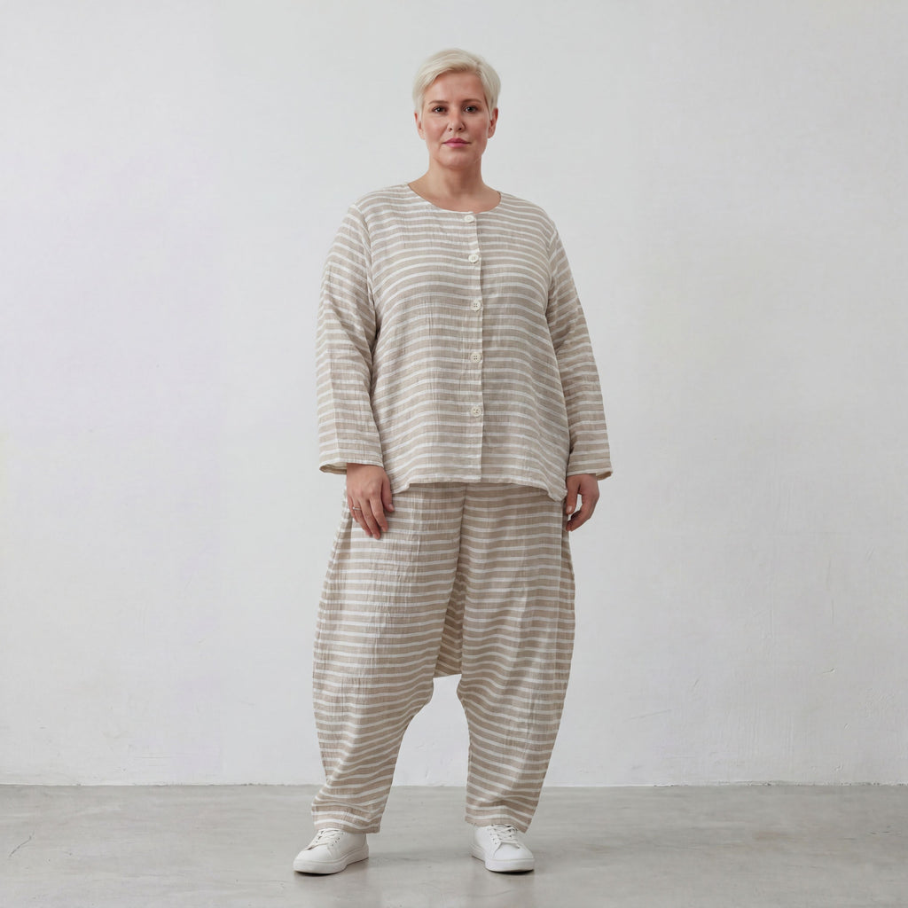 AKH Fashion 7232-Breezy, Sand-Weiß