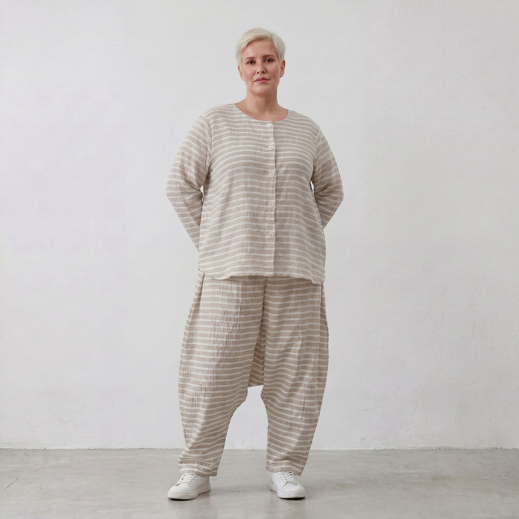 AKH Fashion 7232-Breezy, Sand-Weiß